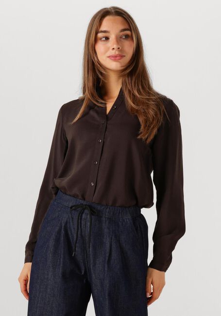 BY-BAR DONNA SATIN STRIPE BLOUSE Blouses en marron - large