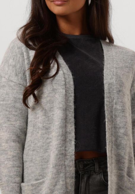 SELECTED FEMME Gilet LULU NEW LS KNIT LONG CARDIGAN B Gris clair - large