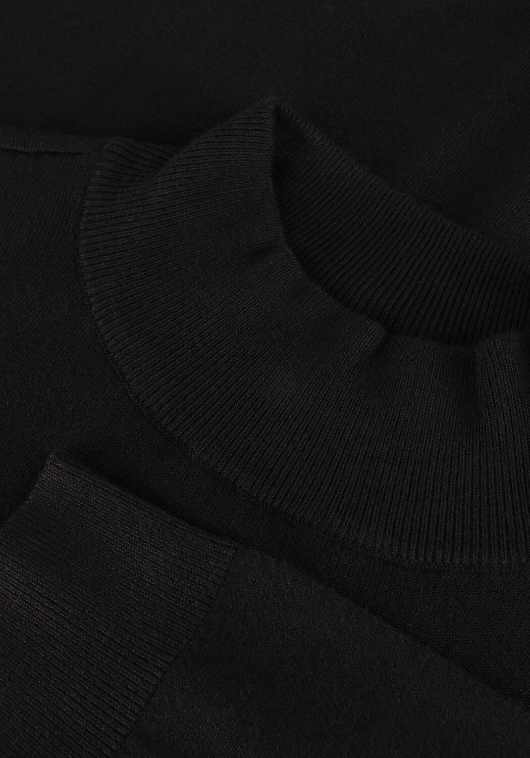 PURE PATH Col roul&eacute; ESSENTIAL KNIT MOCKNECK SWEATER en noir - large