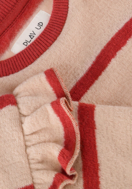 Roze PLAY UP Sweater STRIPED JERSEY SWEATER RUFFLE - large