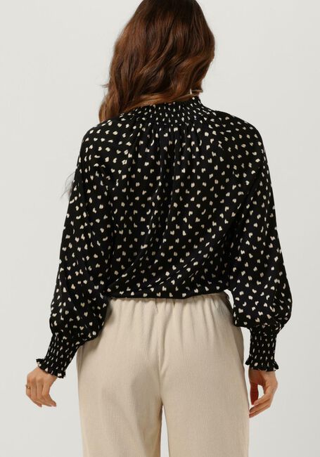 Zwarte NEO NOIR  STONE FADING INK BLOUSE - large