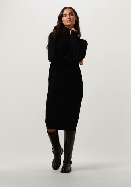 NOTRE-V Robe midi LONG RIB KNIT DRESS en noir - large
