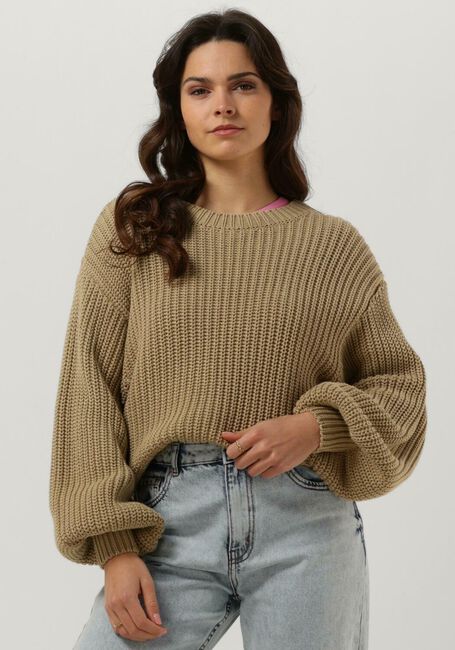 Khaki PENN & INK Trui S23B196 - large