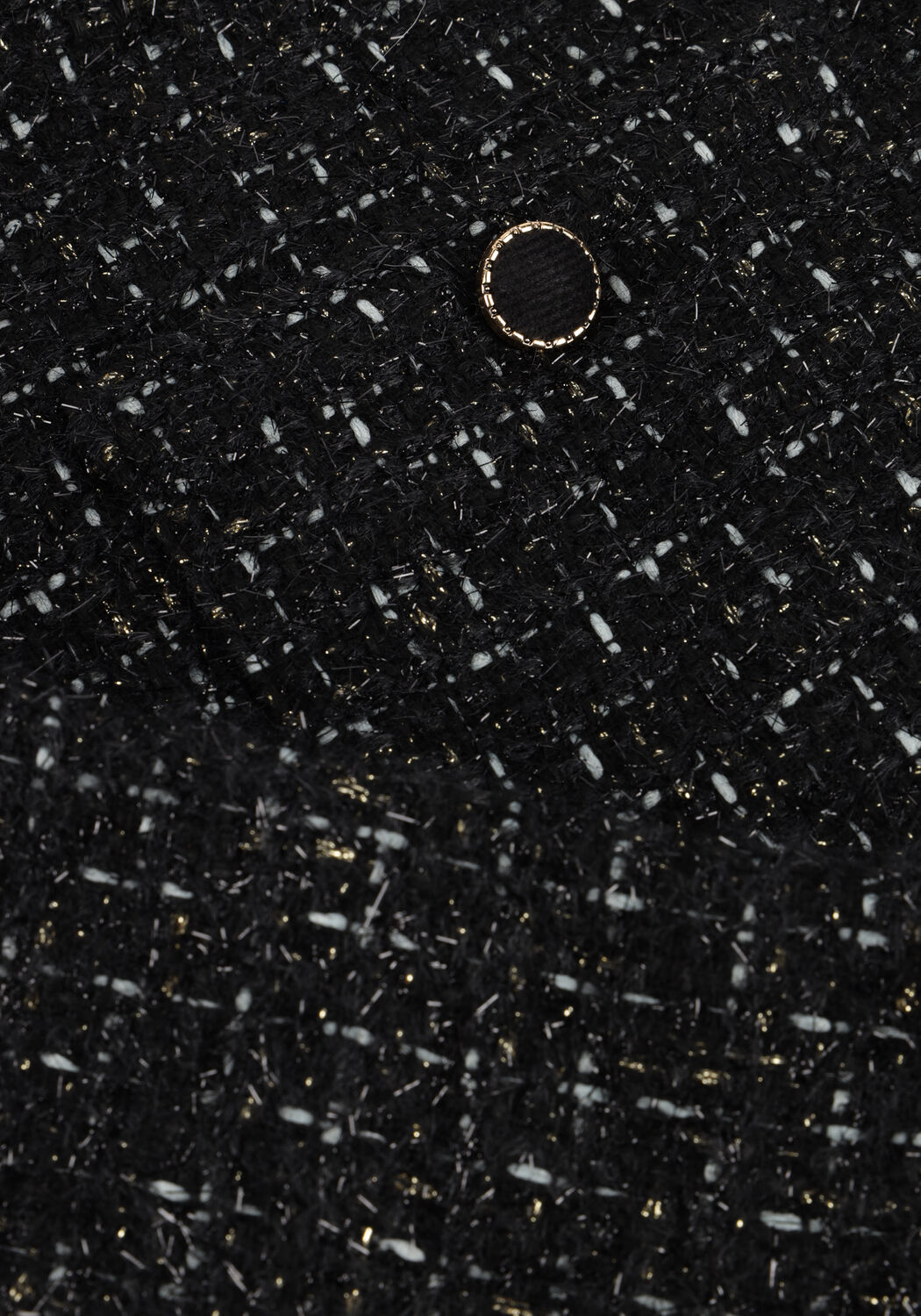 Zwarte NUKUS Minirok ALISA SKIRT LUREX - large