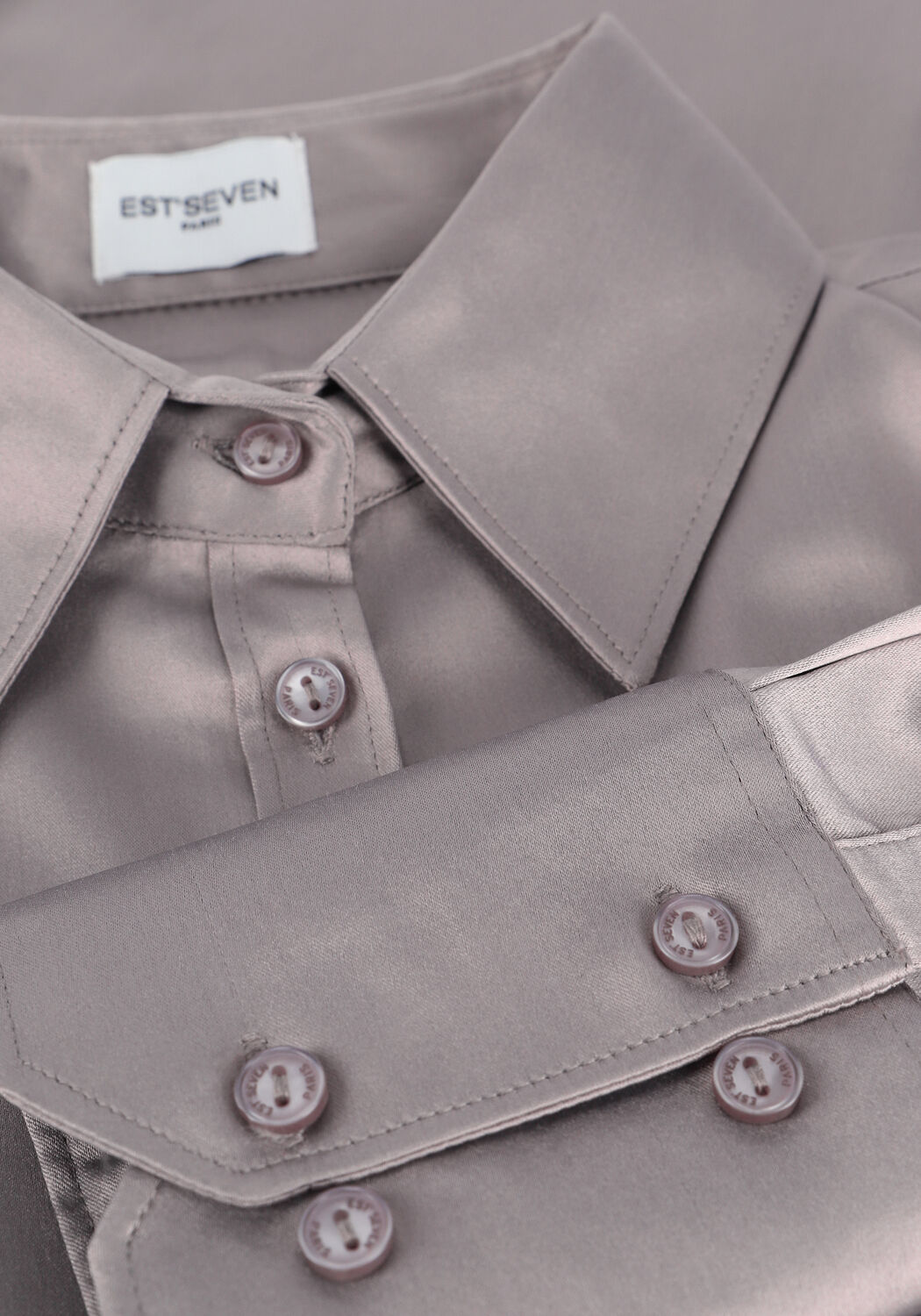 EST'SEVEN EST'CHEMISIER BLOUSE BOW Blouses en taupe - large