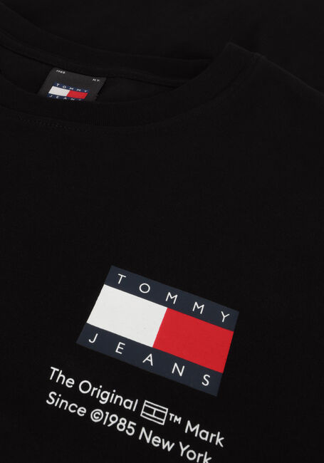 TOMMY JEANS T-shirt TJM SLIM ESSENTIAL FLAG TEE en noir - large