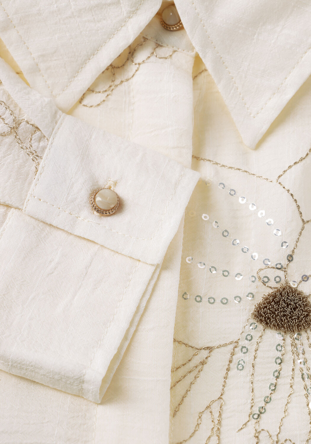 NUKUS ADORA BLOUSE EMBROIDERY Blouses &Eacute;cru - large