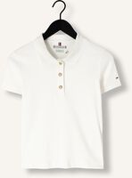 Witte TOMMY HILFIGER T-shirt SLIM GOLD BUTTON POLO SS Witte TOMMY HILFIGER T-shirt SLIM GOLD BUTTON POLO SS - medium