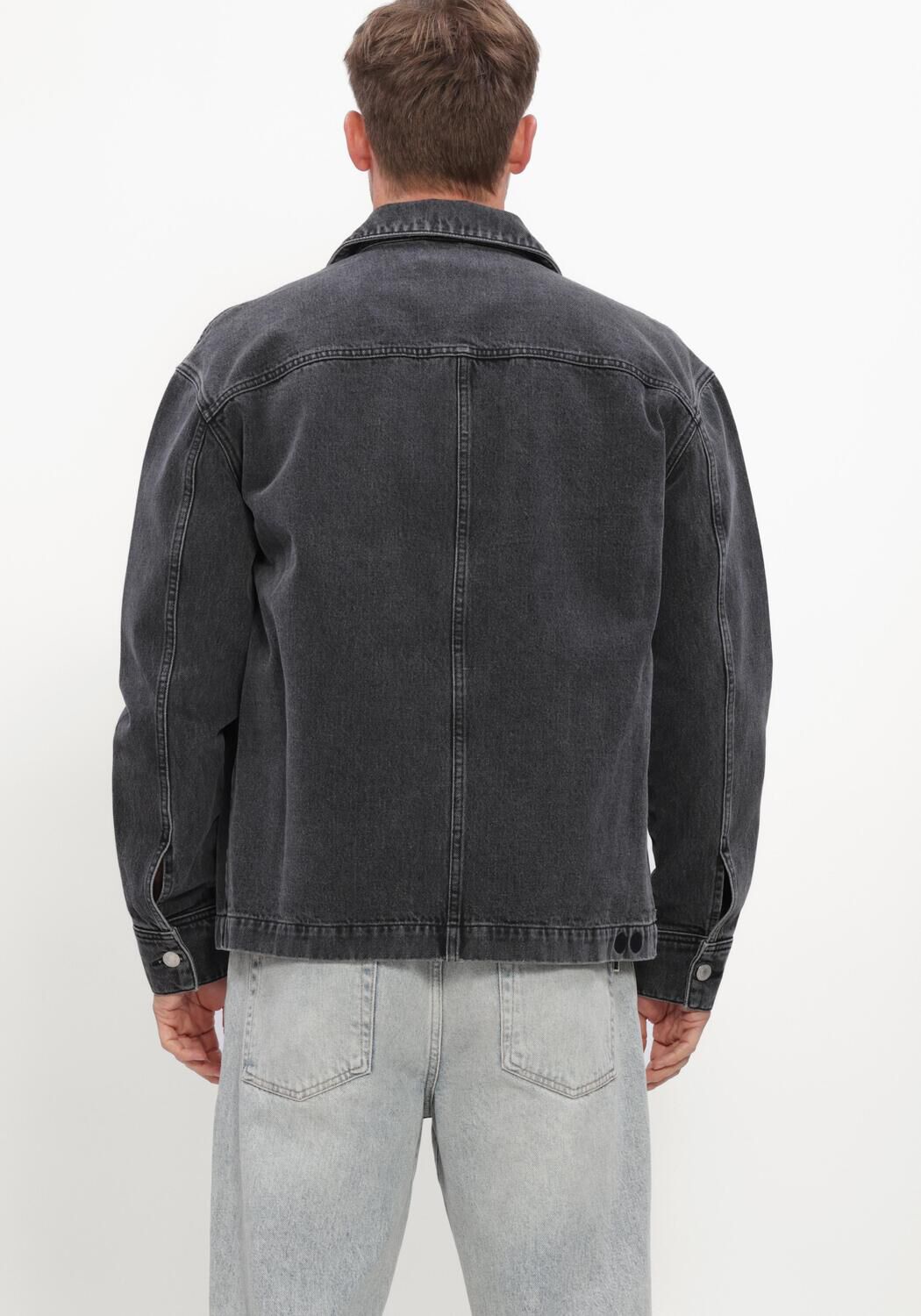 RESTER&Ouml;DS Veste en jean RTKIAN BOILED WOOL VEST Anthracite - large