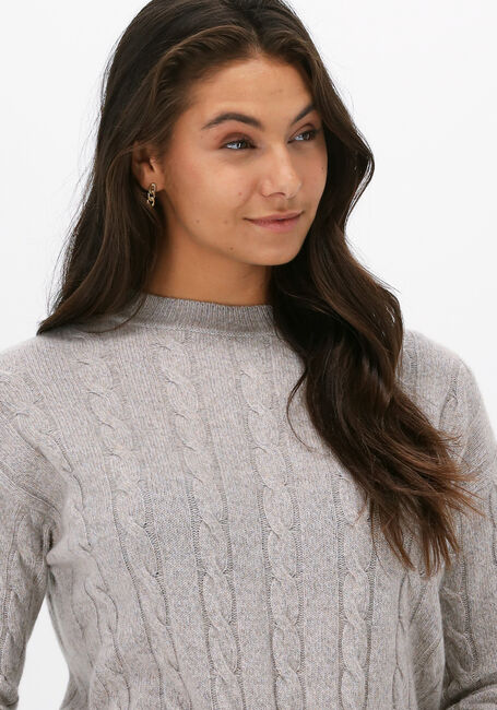 BELLAMY Pull CHARLOTTE CABLE en gris - large