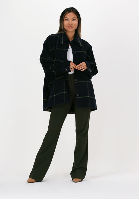 Blauwe SCOTCH & SODA Jack PADDED CHECKED WOOL-BLEND SHIR - large