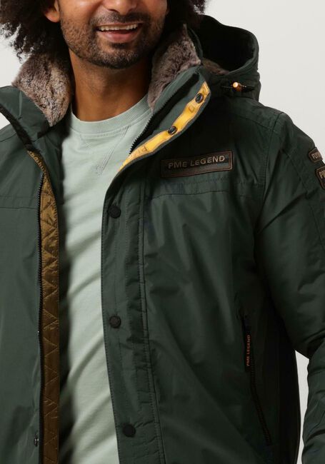 Groene PME LEGEND Jack BOMBER JACKET ICE STRIPER 4.0 DEWSTER - large