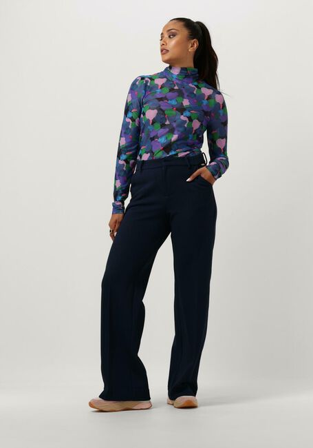 POM AMSTERDAM Haut BRUSHWORK LILAC Bleu foncé - large