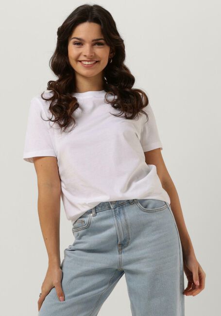 Witte SELECTED FEMME T-shirt SLFMY PERFECT SS TEE BOX CUT B NOOS - large