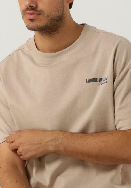 PUREWHITE T-shirt T-SHIRT WITH CHEST PRINT AND BACK ARTWORK Sable - large