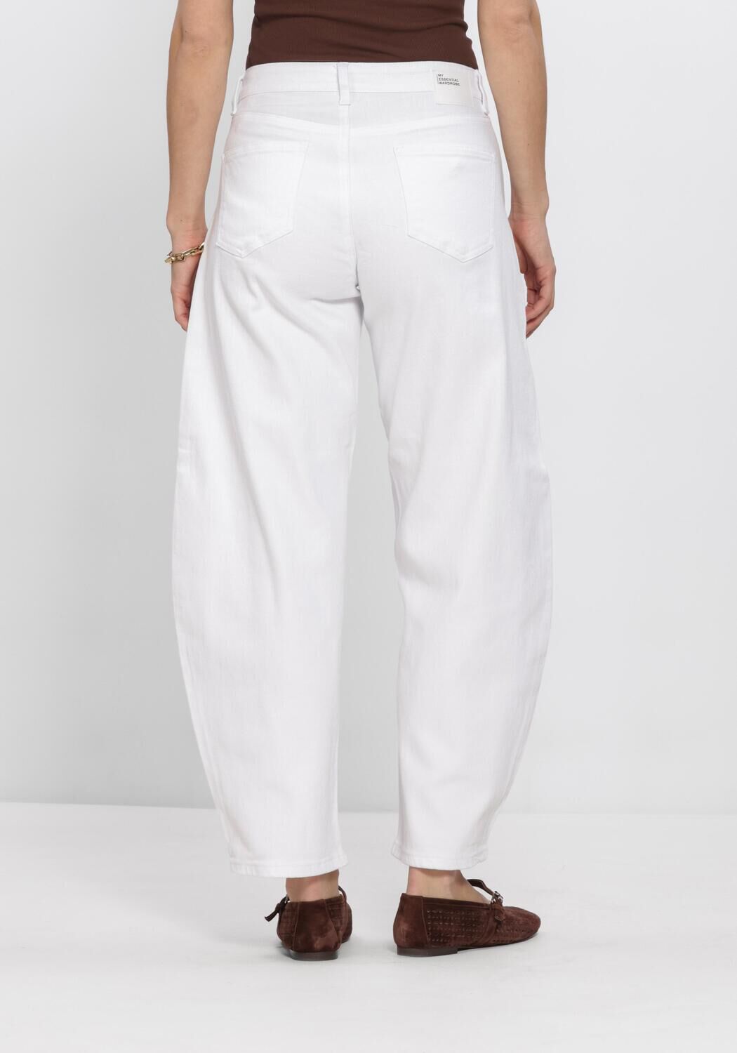 Witte MY ESSENTIAL WARDROBE Broeken/jumpsuits MWHOTTIE 157 HIGH BARREL - large