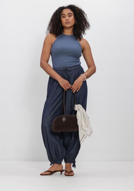Blauwe NEO NOIR Broeken/jumpsuits ROXANE BALLOON DENIM PANTS - large