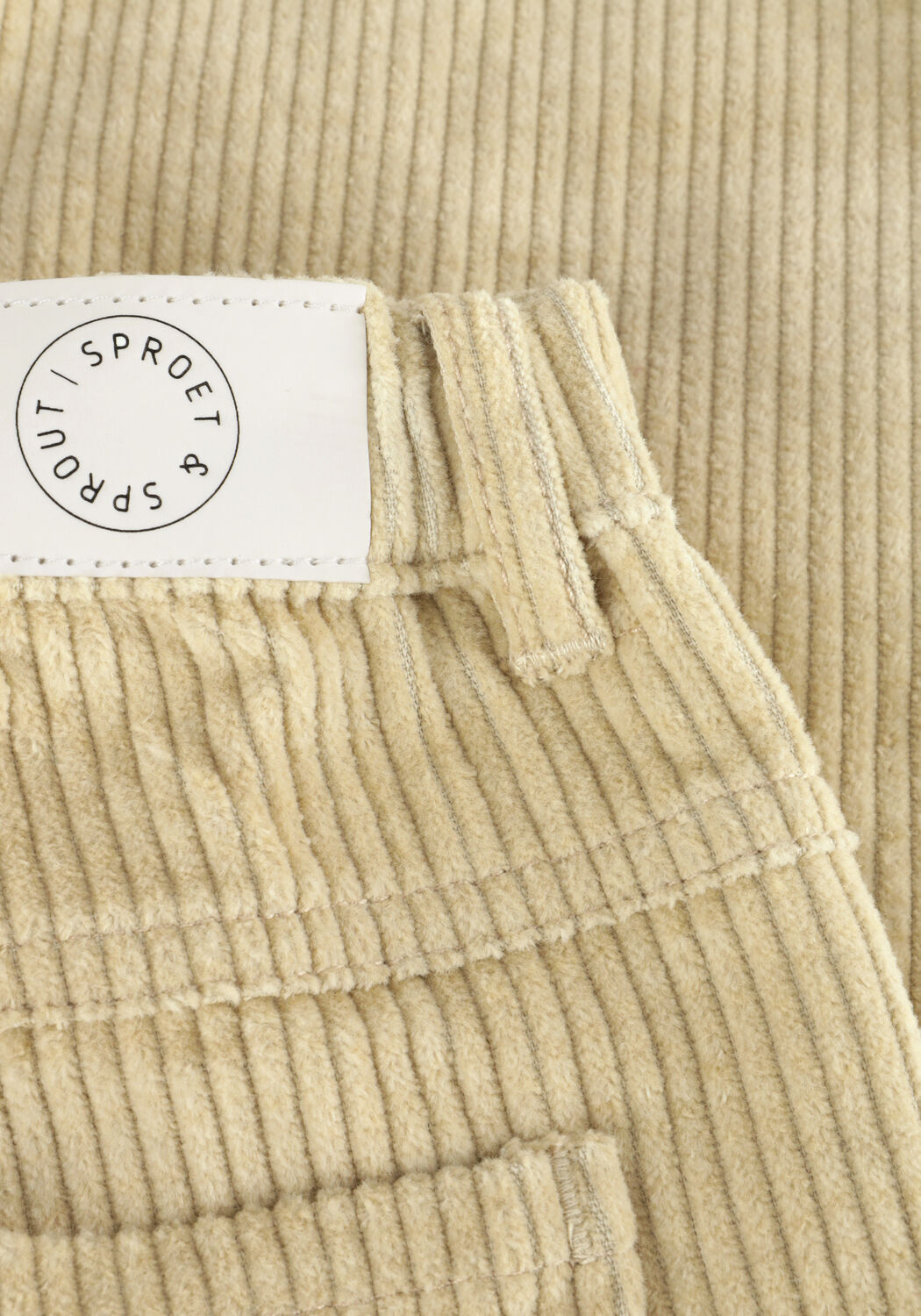 Beige Sproet & Sprout Pantalon CORDUROY PANTS - large