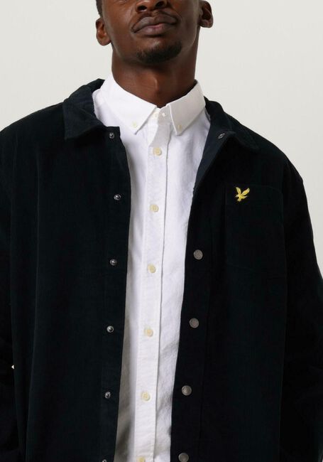 LYLE & SCOTT Surchemise CORD OVERSHIRT Bleu foncé - large