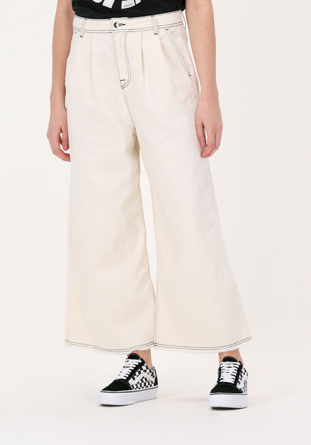 10DAYS Pantalon large CONTRAST STITCH CULOTTE Écru - large