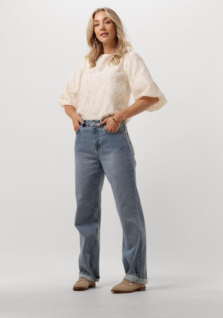 Ecru NEO NOIR Top LORRAINE BROCADE BLOUSE - large