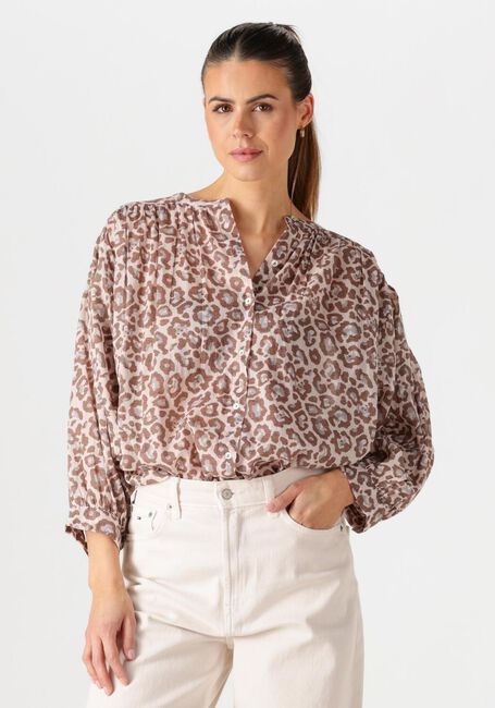 Bruine BY-BAR  LUCY CHETAAH BLOUSE - large