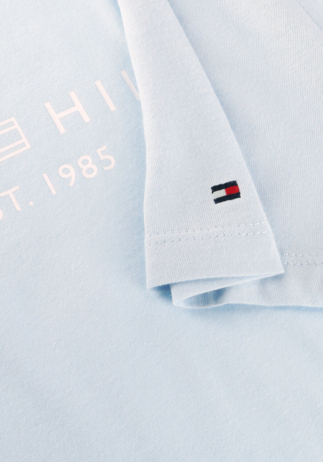 Lichtblauwe TOMMY HILFIGER T-shirt REG CORP LOGO - large