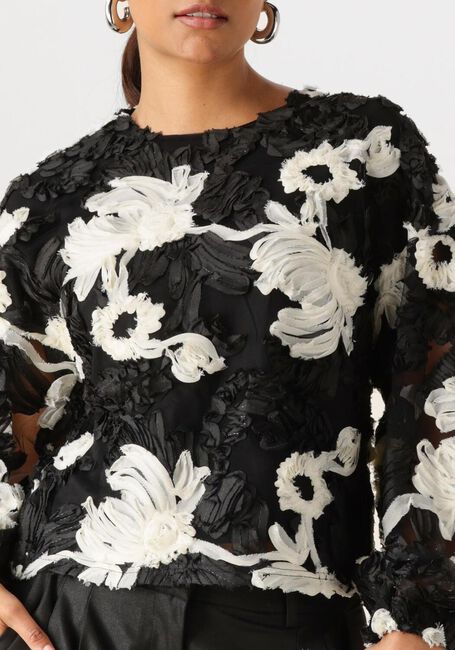 Zwarte CO'COUTURE  FLEURCC FLUFFY BLOUSE - large
