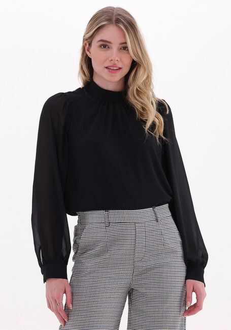 OBJECT MILA L/S HIGH NECK TOP Blouses en noir - large