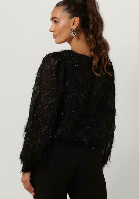 Zwarte SUMMUM Blouse TOP FLUFFY - large