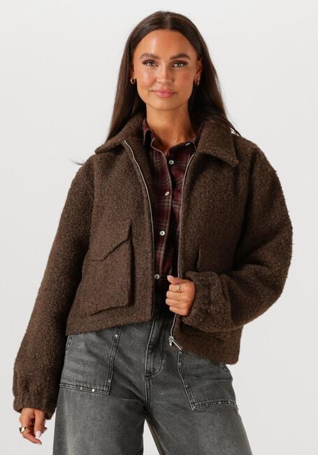 Bruine CIRCLE OF TRUST Teddy jas REESE JACKET - large