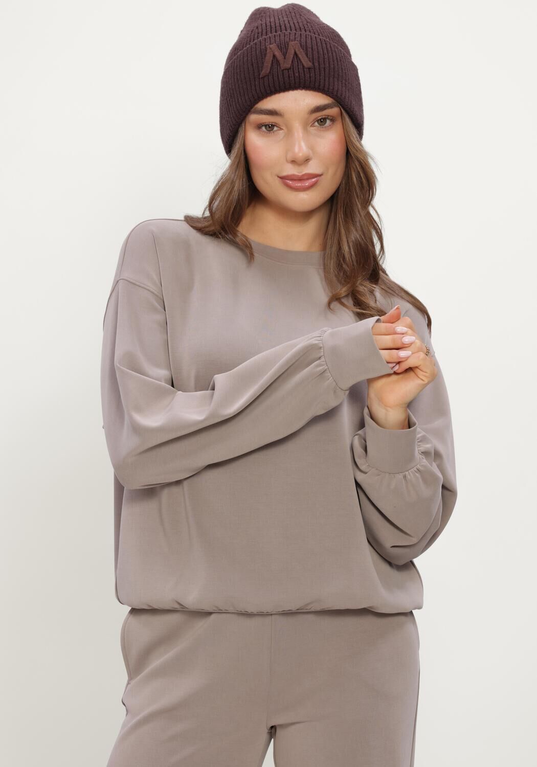 MOSCOW Chandail 66-04-VIOLETTA en taupe - large