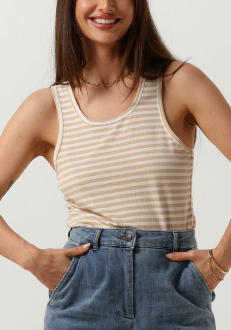 Ecru SIMPLE Top JER-STRIPE-CO-24-1 - large