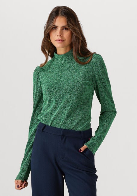 Groene POM AMSTERDAM Trui TURTLENECK - GLITTERR PINE GREEN - large