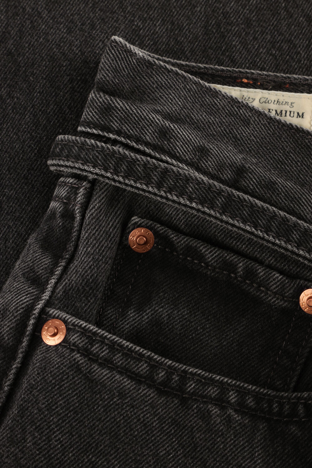 Donkergrijze LEVI'S Wide jeans XL STRAIGHT INFLUENTIAL LADY - large