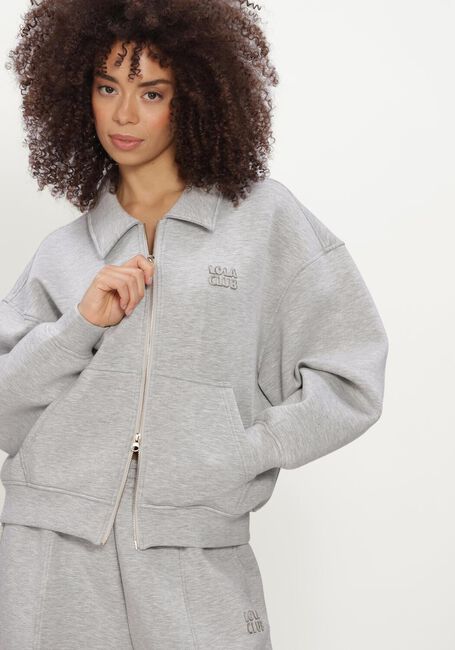 THE LOLA CLUB Chandail LOIS ZIP THROUGH en gris - large