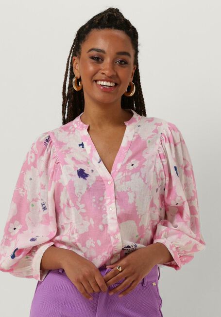 Roze POM AMSTERDAM Blouse LILIES PINK - large