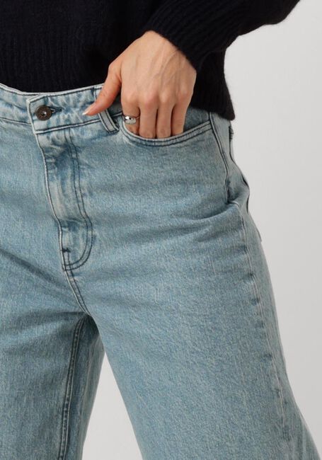 Lichtblauwe BY-BAR Wide jeans LINA NON STRETCH PANT - large