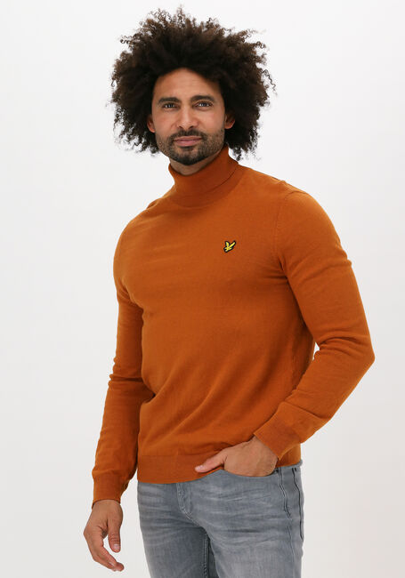 LYLE & SCOTT Col roulé ROLL NECK JUMPER en orange - large
