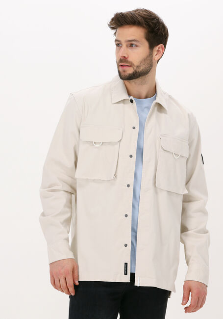 CALVIN KLEIN Surchemise GMD UTILITY OVERSHIRT Blanc - large