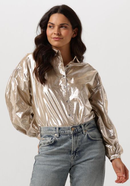 Gouden RUBY TUESDAY  ISAI BIG SHIRT GATHERING SLEEVES - large