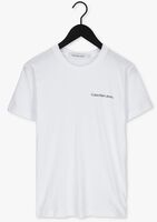 CALVIN KLEIN T-shirt CHEST INSTITUTIONAL en blanc