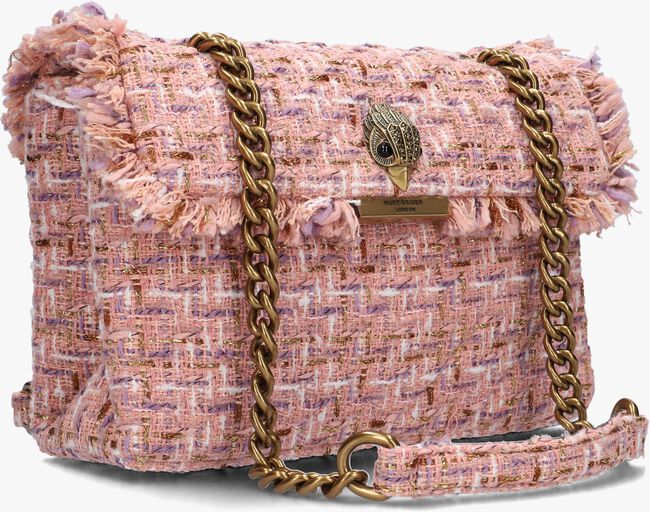 KURT GEIGER LONDON TWEED KENSINGTON BAG Sac bandoulière en rose - large