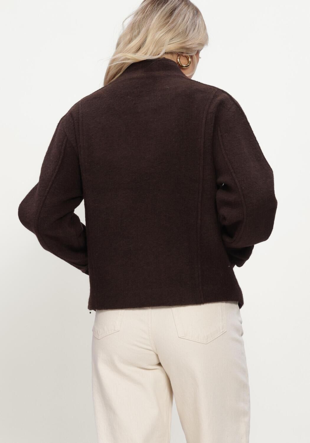 SELECTED WOMEN Jack SLWJACQUELINE WOOL BLEND en marron - large