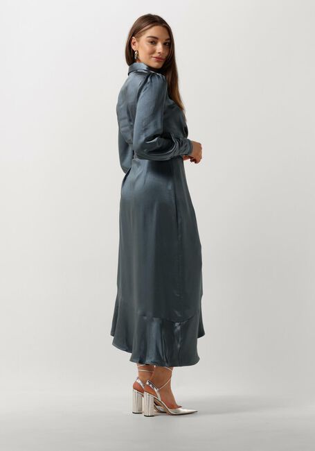 Blauwe NOTRE-V Midi jurk NV-DORISSA SATIN DRESS - large