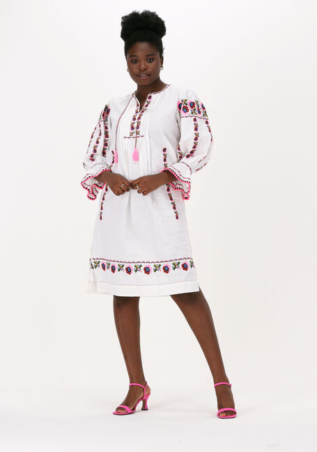 Witte ANTIK BATIK Mini jurk MILDA DRESS - large