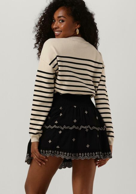 CC HEART Pull CC HEART COLLINGS COMFY STRIPE KNIT BLOUSE Sable - large