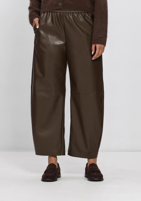 SUNCOO Pantalon large JUST en marron - large