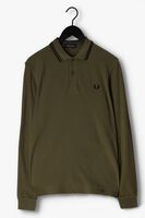 FRED PERRY Polo LS TWIN TIPPED SHIRT en vert
