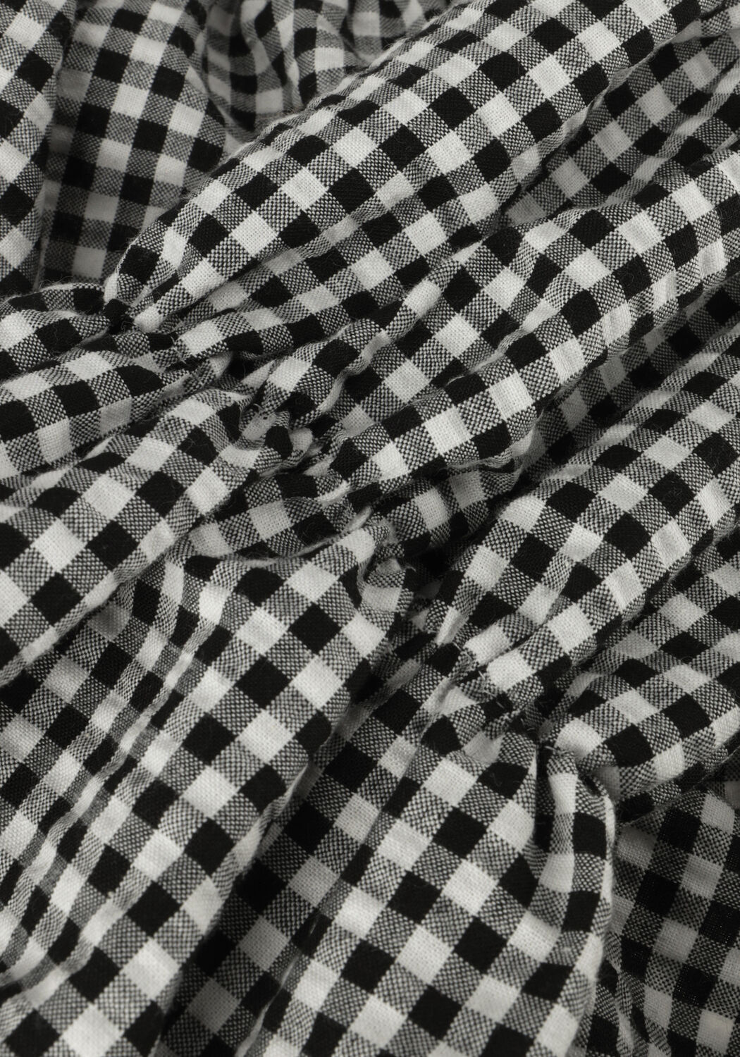 Zwarte Salty Stitch Top BALLON TOP - GINGHAM - large